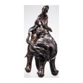 Bronze einer Kannon auf Elefant, Japan, Meiji-Periode, um 1900
