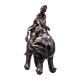 Bronze einer Kannon auf Elefant, Japan, Meiji-Periode, um 1900