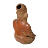 Sitzende, pr&auml;kolumbische Tonfigur, Mexiko, wohl Jalisco-Kultur, 100 v. Chr. - 250 n. Chr.