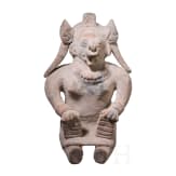 Gro&szlig;e pr&auml;kolumbische Tonfigur, Ekuador, wohl 500 - 1000 n. Chr.