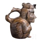 Pr&auml;kolumbisches Figurengef&auml;&szlig;, peruanische Nordk&uuml;ste, wohl Moche-Kultur, 4. - 8. Jhdt.