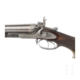 A side-by-side combination gun Moeller & Kellner Gotha, with side-by-side shotgun barrels, in case