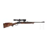 A falling block rifle .22 Hornet