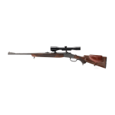 A falling block rifle .22 Hornet