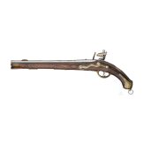 Replica of a flintlock pistol similar to the Prussian cuirassier pistol of 1742, ca. 1975