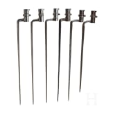 Six socket bayonets, France