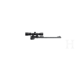 A Thompson Center Contender with receiver, stock with Tasco scope and two conversion barrels