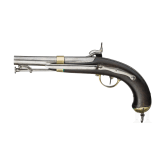 An M 1837 Navy percussion pistol, 1st pattern, Chatellerault