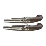 Two M 1842 gendarmerie percussion pistols, Tulle