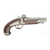 Two M 1842 gendarmerie percussion pistols, Tulle