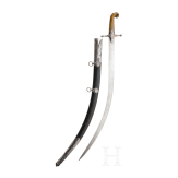 Silbermontierter Shamshir, osmanisch, um 1840/50