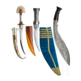 Drei Dolche/Messer, Orient, 20. Jhdt.