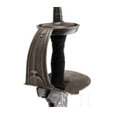 Khanda mit silberplattiertem Griff, Indien, um 1800