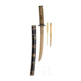 Shakudo Montierung f&uuml;r ein Wakizashi, Ende Edo-Periode