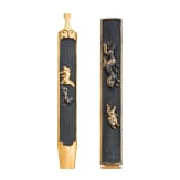 Shakudo Montierung f&uuml;r ein Wakizashi, Ende Edo-Periode