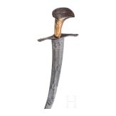 Jagdlicher S&auml;bel mit bedeutender ge&auml;tzter Klinge, deutsch, um 1660