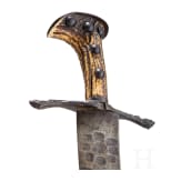 Jagdlicher S&auml;bel mit bedeutender ge&auml;tzter Klinge, deutsch, um 1660