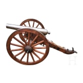 Nachbau einer amerikanischen B&uuml;rgerkriegs-Kanone nach Rodman von 1863, im Ma&szlig;stab 1:2,5, zweite H&auml;lfte 20. Jhdt.