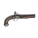 Ein Paar italienische Steinschloss-Tromblonpistolen mit Silbereinlagen, um 1780
