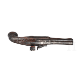 Ein Paar italienische Steinschloss-Tromblonpistolen mit Silbereinlagen, um 1780