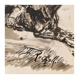 Theodor Rocholl (1854 - 1933), Drei preu&szlig;ische K&uuml;rassiere beim Angriff