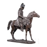 Kaiser Napoleon I. - Reiterfigur aus Bronze, 19. Jhdt.