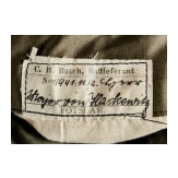 A named M1910 Prussian Field-Grey Commander&rsquo;s Tunic of Infantry Regiment 42 (Major von Hackewitz)