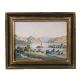 Aquarell von Heinrich Sch&ouml;nfeld (1809 - 1845) aus dem Nachlass von K&ouml;nig Ludwig II., datiert 1836