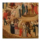 Zwei religi&ouml;se Darstellungen auf Kupfer: Allegorie des Schiffes der Kirche (Navis Ecclesiae) und Maria mit Kind und dem Johannesknaben