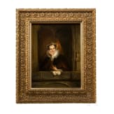 "Lady with Ruff", attributed to Jozef Israels (Groningen 1824&ndash;1911 Den Haag), mid-19th century