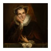"Lady with Ruff", attributed to Jozef Israels (Groningen 1824&ndash;1911 Den Haag), mid-19th century