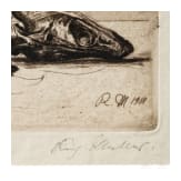 "Krebse" (Crayfish), Richard M&uuml;ller (Tschirnitz near Karlsbad 1874&ndash;1954 Dresden-Loschwitz), dated 1918