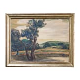 "Landscape", attributed to L&eacute;on Detroy (Chinon 1859 &ndash; 1955 Saint-Germain-d'Arc&eacute;)