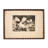 "Untitled" (Street Scene), Klaus Richter (Berlin 1887&ndash;1948 Berlin), dated 1919