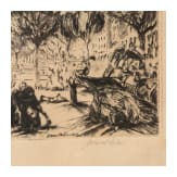 "Untitled" (Street Scene), Klaus Richter (Berlin 1887&ndash;1948 Berlin), dated 1919