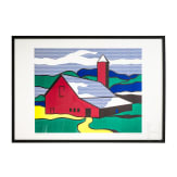 "Red Barn II", poster after Roy Lichtenstein (New York 1923&ndash; 1997 New York)