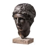 "Head of a Youth", museum replica after an antique model, attributed to Silvano Bertolin (b. 1938 Casarsa della Delizia), contemporary