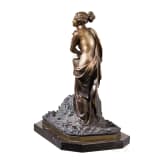 Semi-draped female figure, 20th century, bronze