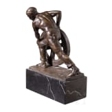&ldquo;Worker with a Wheel&rdquo;, Ernst Seger (Neurode 1865&ndash;1939 Berlin), bronze