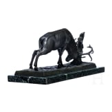&bdquo;Schlagender Hirsch", Wilhelm Karl Robra (Berlinchen, Neumark 1876 - 1945), wohl fr&uuml;hes 20. Jhdt.