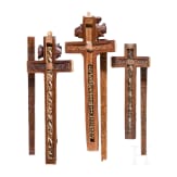 Vier Reliquienkreuze, s&uuml;ddeutsch/alpenl&auml;ndisch, wohl Oberammergau, 18. / fr&uuml;hes 19. Jhdt.
