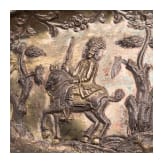 Silberne Schauplatte, deutsch, wohl 19. Jhdt.