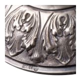 Zwei gro&szlig;e silberne Falken, deutsch, Hanau, Wilhelm Weinranck, um 1900