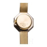 A ladies 18ct gold, diamond and onyx Chopard wristwatch, Swiss, 1960/70s