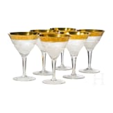 Sechs Cocktail/Martini Gl&auml;ser "Splendid", Karlsbad, Ludwig Moser & S&ouml;hne, 20. Jhdt.
