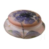 A lidded glass tin, Nancy, Emile Gall&eacute;, circa 1900
