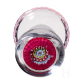 A millefiori glass paperweight pen holder, Saint Louis, 1973
