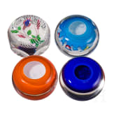 Four glass paperweights. Saint Louis, 1972, 1973, 1976, 1994