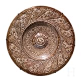 A Spain Hispano-Moresque charger with lustre glaze, probably 16th century