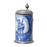 A Nuremberg fayence mug, showing St. Nepomuk, Kordenbusch Workshop, ca. 1740